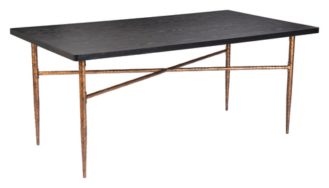 Nida/Norden - Dining Table - Black - Premium Dining Tables from Zuo Modern - Just $2150! Shop now at brett interiors