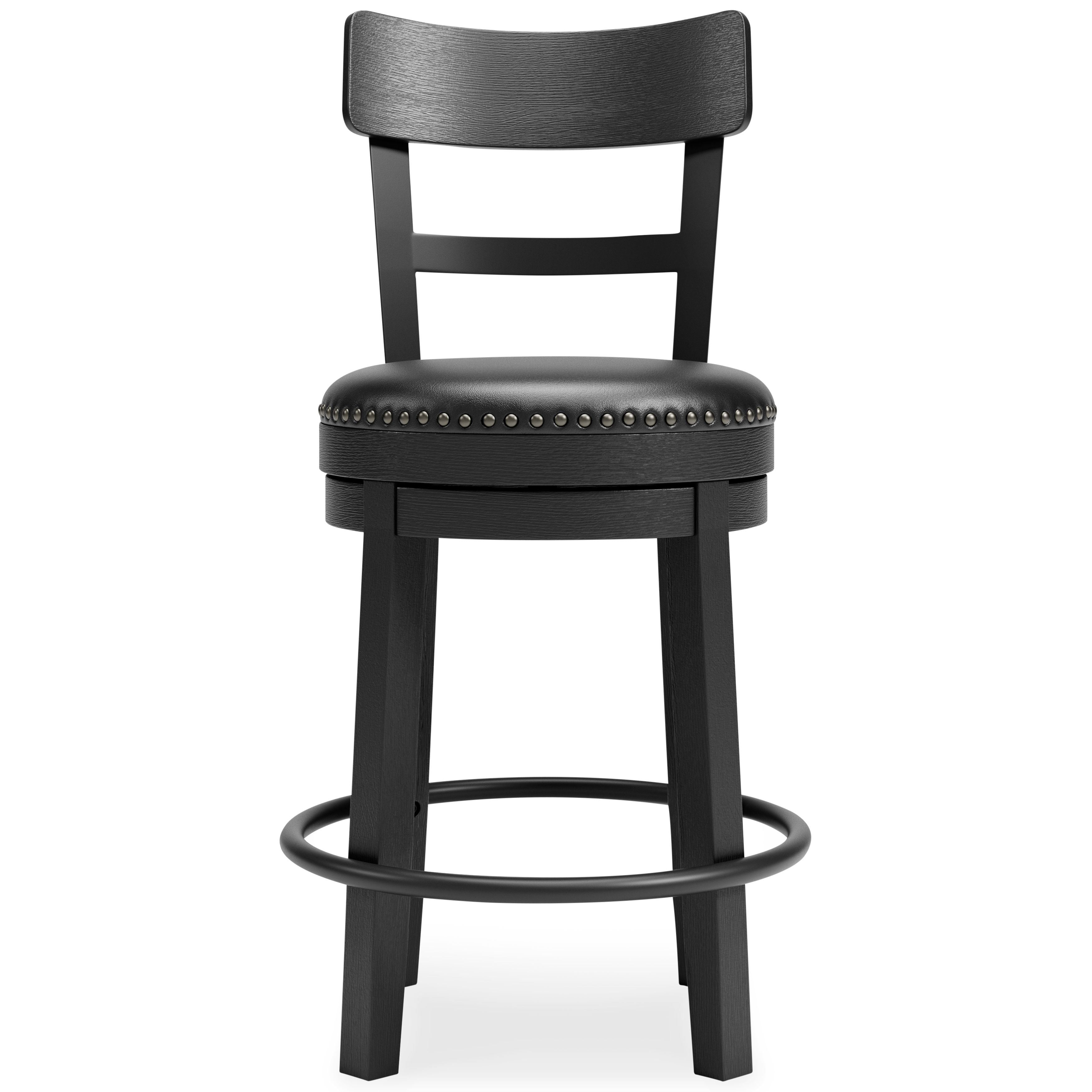 Valebeck - Full Back Swivel Stool - Premium Counter Height (24"-27") from Signature Design by Ashley® - Just $254.10! Shop now at brett interiors