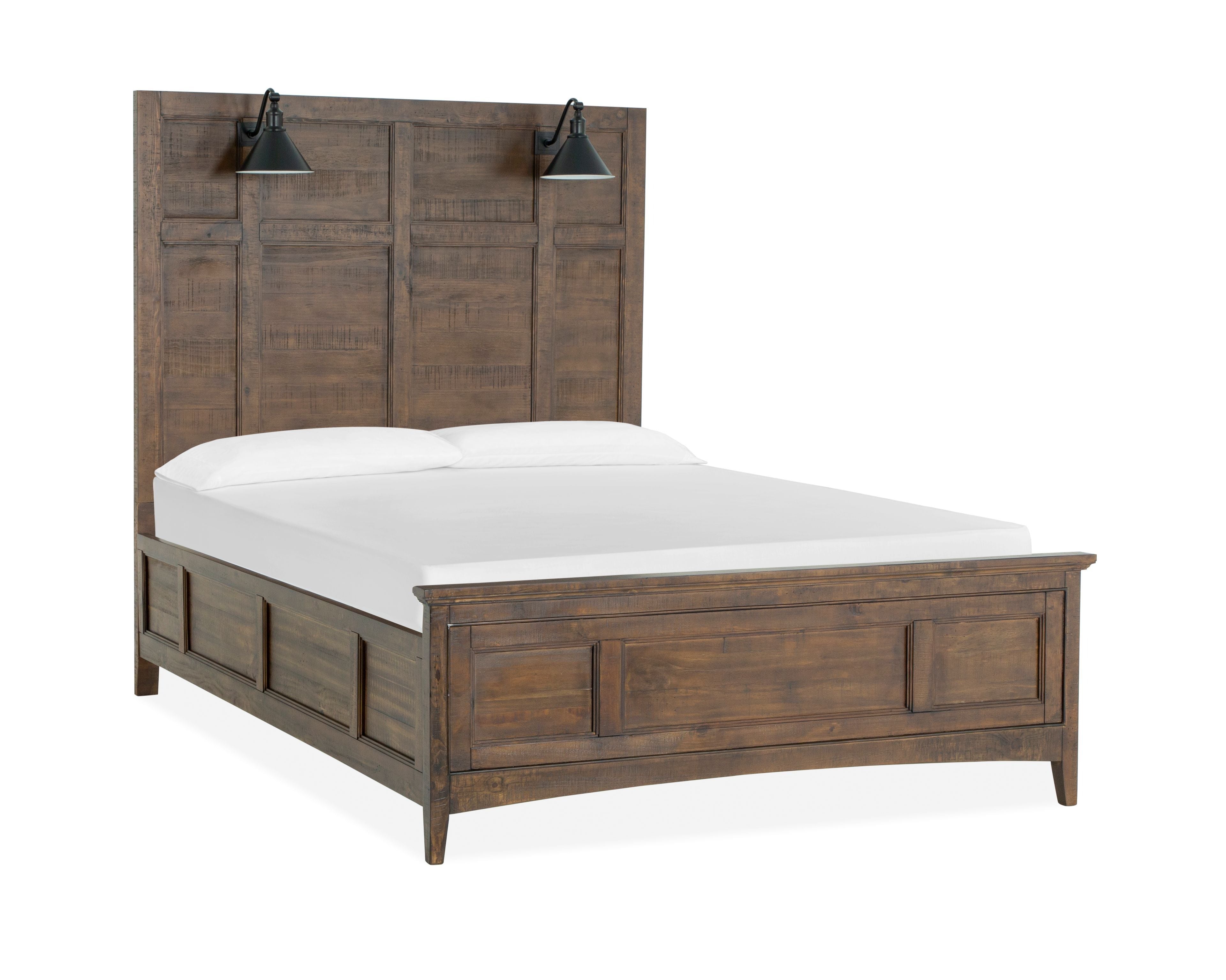 Bay Creek - Complete Lamp Panel Bed With Regular Rails - Premium Panel Beds from Magnussen Furniture - Just $1557! Shop now at brett interiors