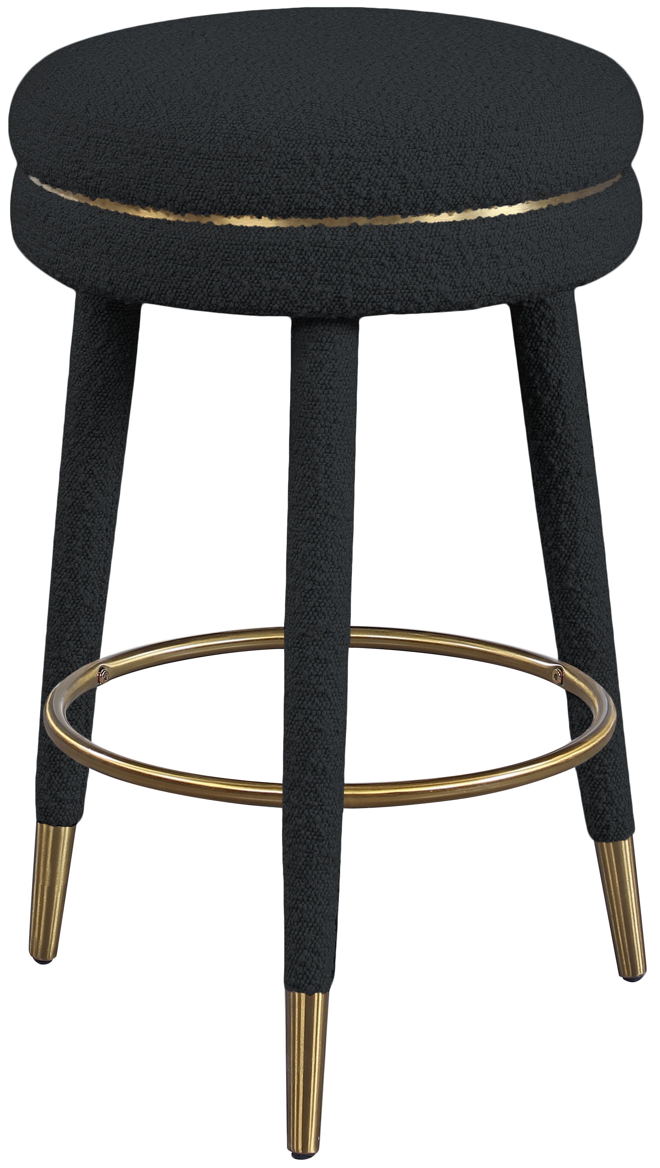 Coral - Counter Stool - Black - Premium Counter Height (24"-27") from Meridian Furniture - Just $362.50! Shop now at brett interiors