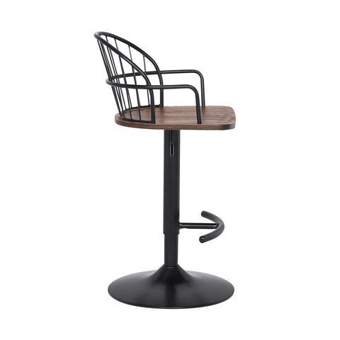 Edward - Adjustable Barstool - Premium Adjustable Height from Armen Living - Just $210! Shop now at brett interiors