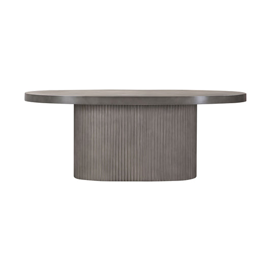 Wave - Oval Dining Table - Gray Concrete - Premium Dining Tables from Armen Living - Just $1790! Shop now at brett interiors