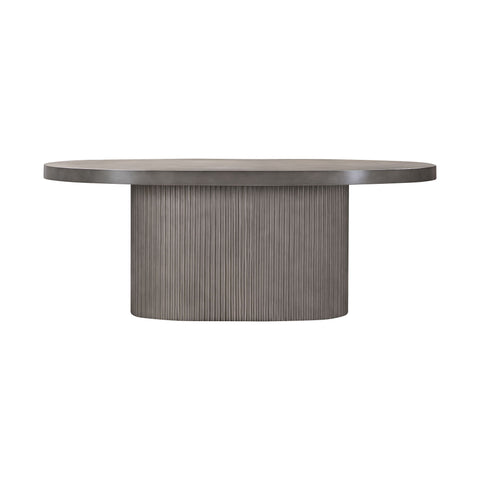 Wave - Oval Dining Table - Gray Concrete - Premium Dining Tables from Armen Living - Just $1790! Shop now at brett interiors