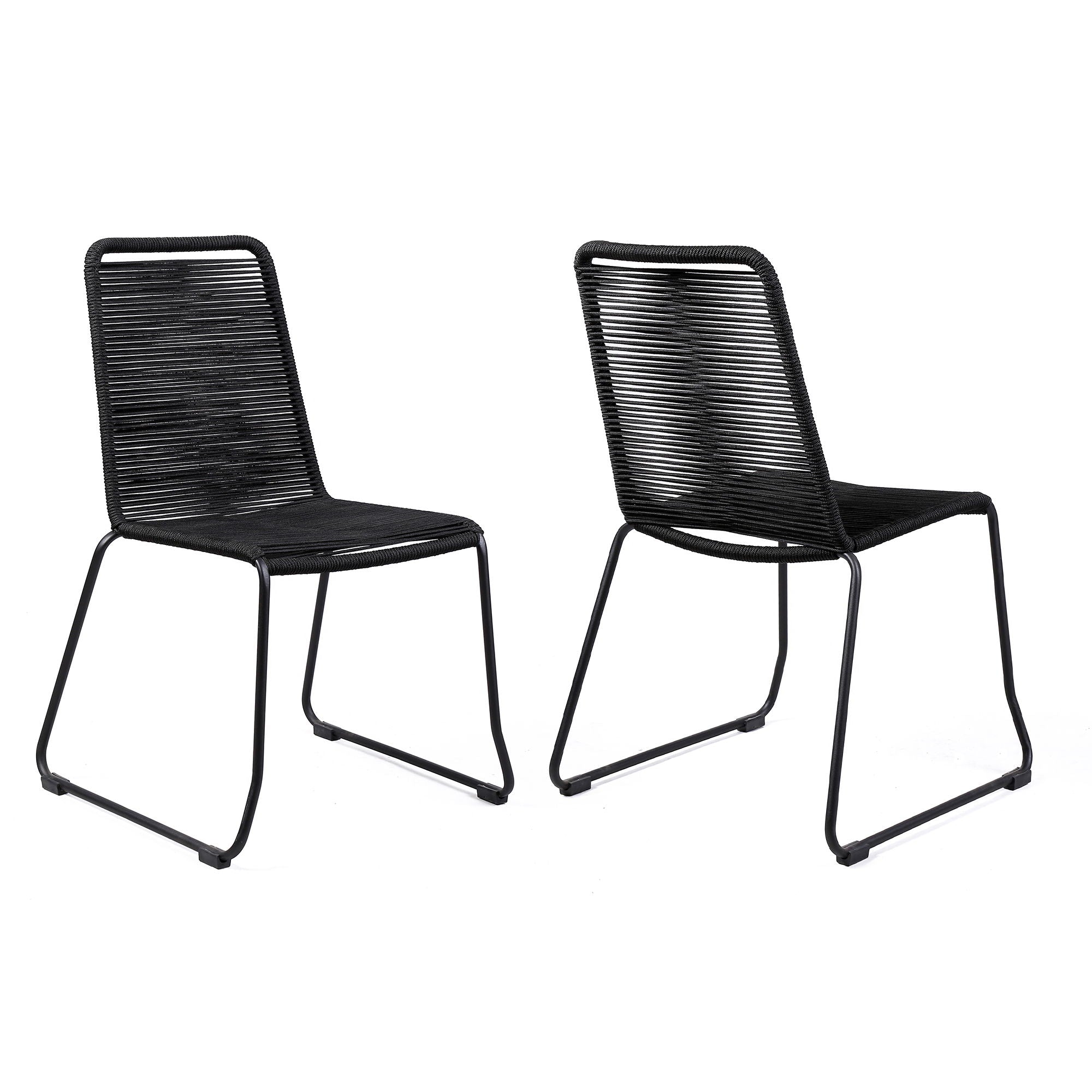 Shasta - Outdoor Stackable Dining Chair (Set of 2) - Premium Chair Sets from Armen Living - Just $450! Shop now at brett interiors