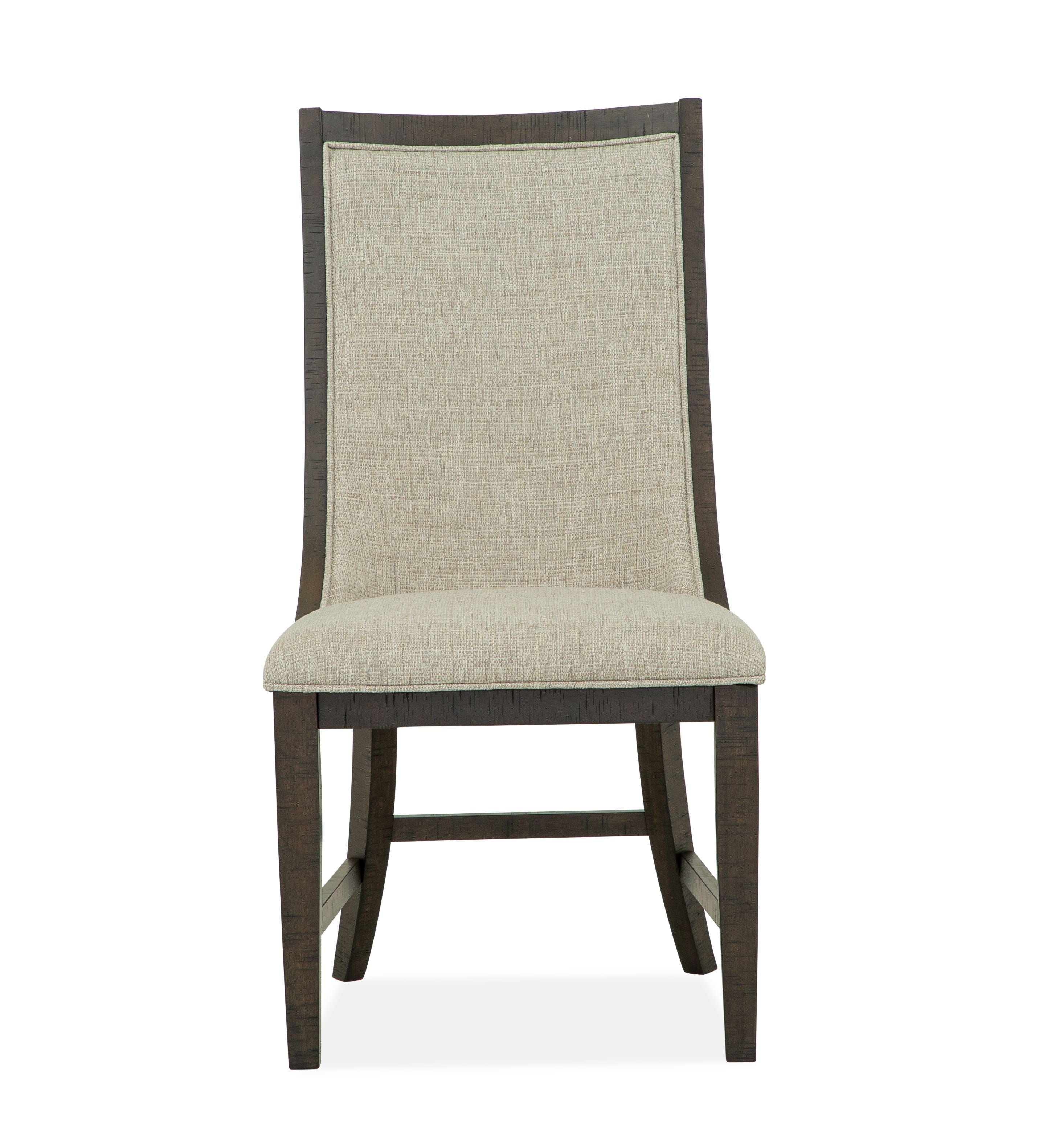 Westley Falls - Upholstered Host Side Chair (Set of 2) - Dark Brown - Premium Chair Sets from Magnussen Furniture - Just $735! Shop now at brett interiors