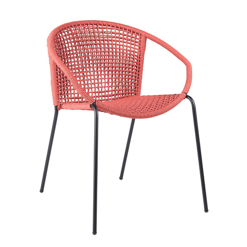 Snack - Indoor / Outdoor Stackable Steel Dining Chair (Set of 2) - Premium Chair Sets from Armen Living - Just $560! Shop now at brett interiors