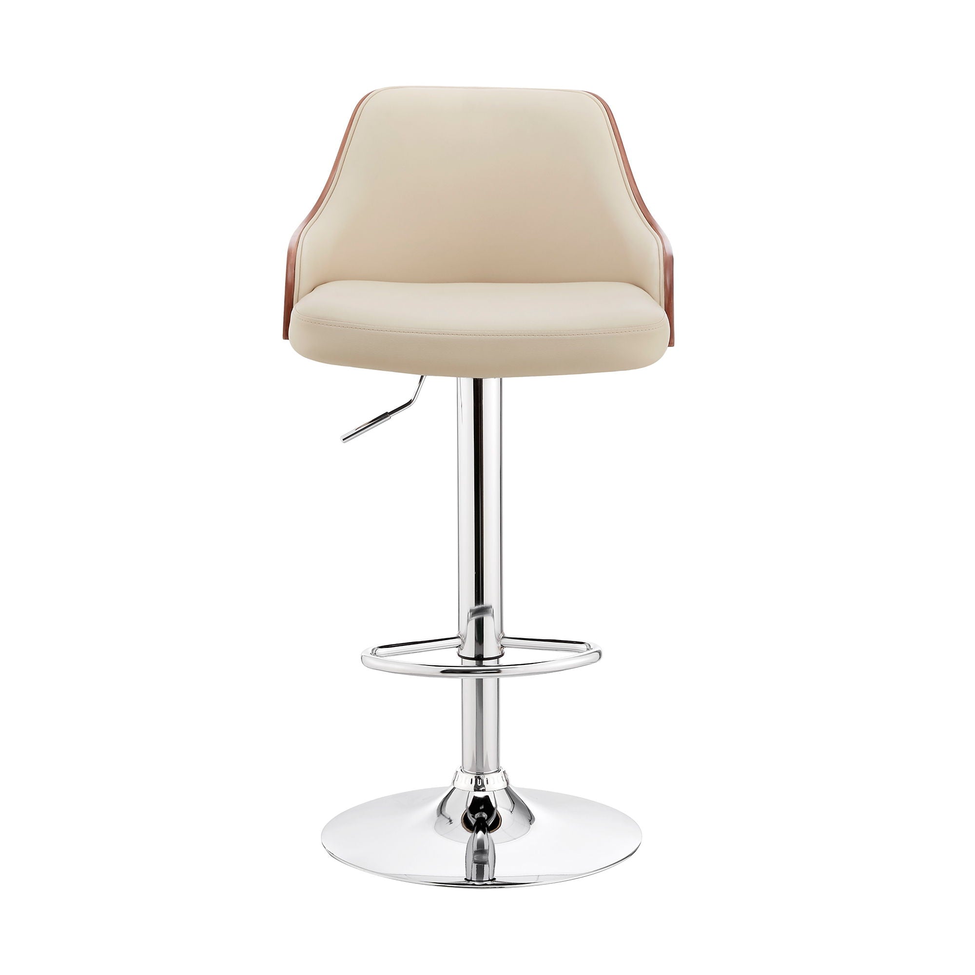 Asher - Adjustable Bar Stool - Premium Adjustable Height from Armen Living - Just $200! Shop now at brett interiors