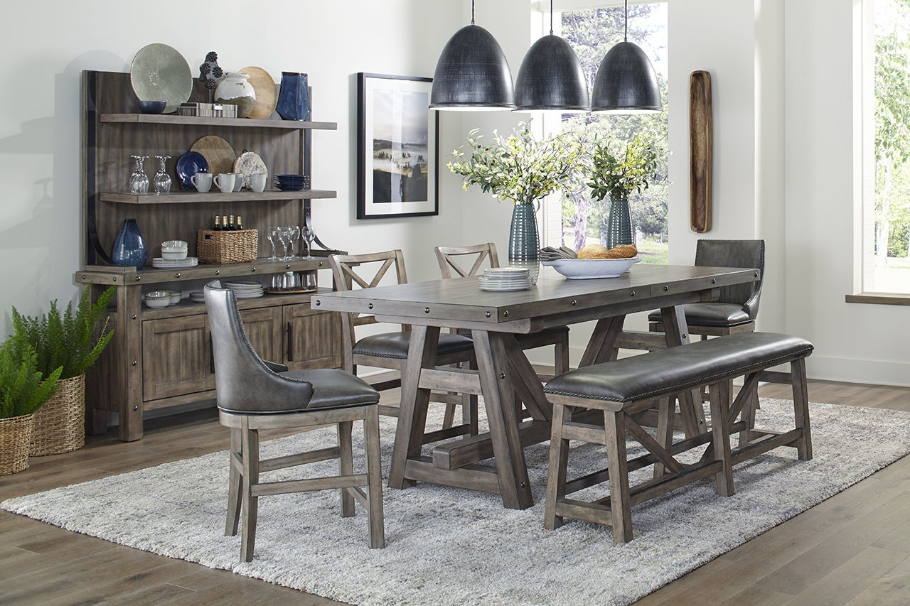 Lodge Dining - Counter Height Dining Set - Premium 8 + Piece Dining Room Sets from Parker House - Just $4245! Shop now at brett interiors