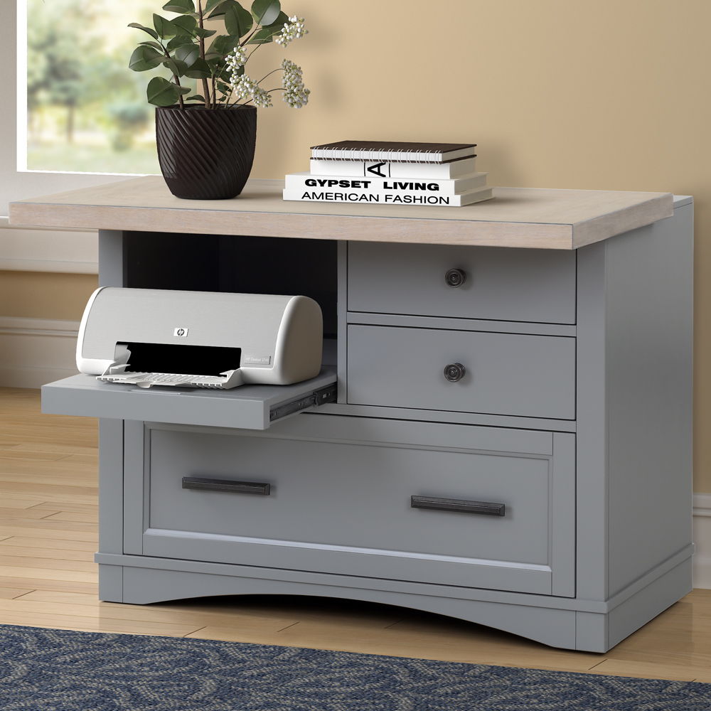 Americana Modern - Functional File with Power Center - Premium Filing Cabinets from Parker House - Just $822.50! Shop now at brett interiors