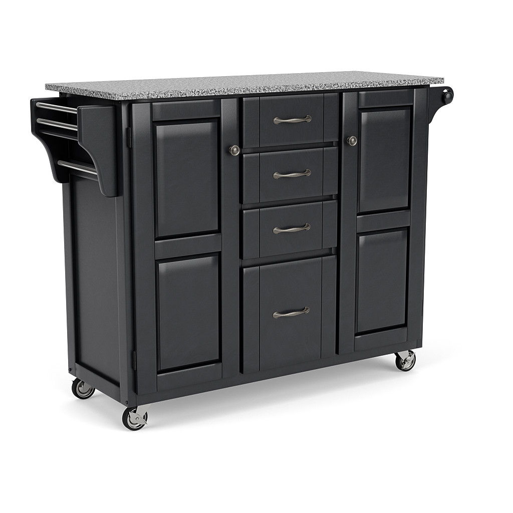 Create-A-Cart - Kitchen Cart - Pepper Granite Top - Premium Islands & Carts from Homestyles - Just $1372.48! Shop now at brett interiors