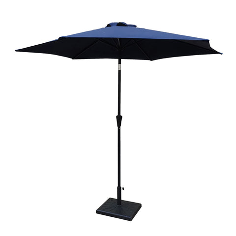 8.8' Outdoor Aluminum Patio Umbrella With 42 Pound Square Resin Umbrella Base - Premium Umbrellas & Canopies from Gather Craft - Just $214! Shop now at brett interiors