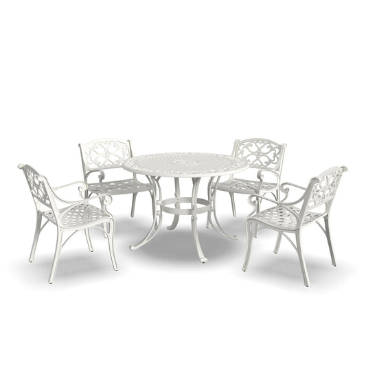 Sanibel - 42" Metal Outdoor Dining Set - Premium 5 Piece Outdoor Sets from Homestyles - Just $2562.48! Shop now at brett interiors