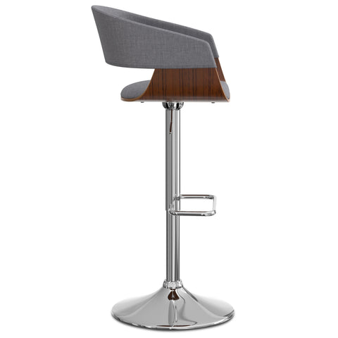 Lowell - Adjustable Swivel Bar Stool - Premium Bar Height (28"-30") from Simpli Home - Just $202! Shop now at brett interiors