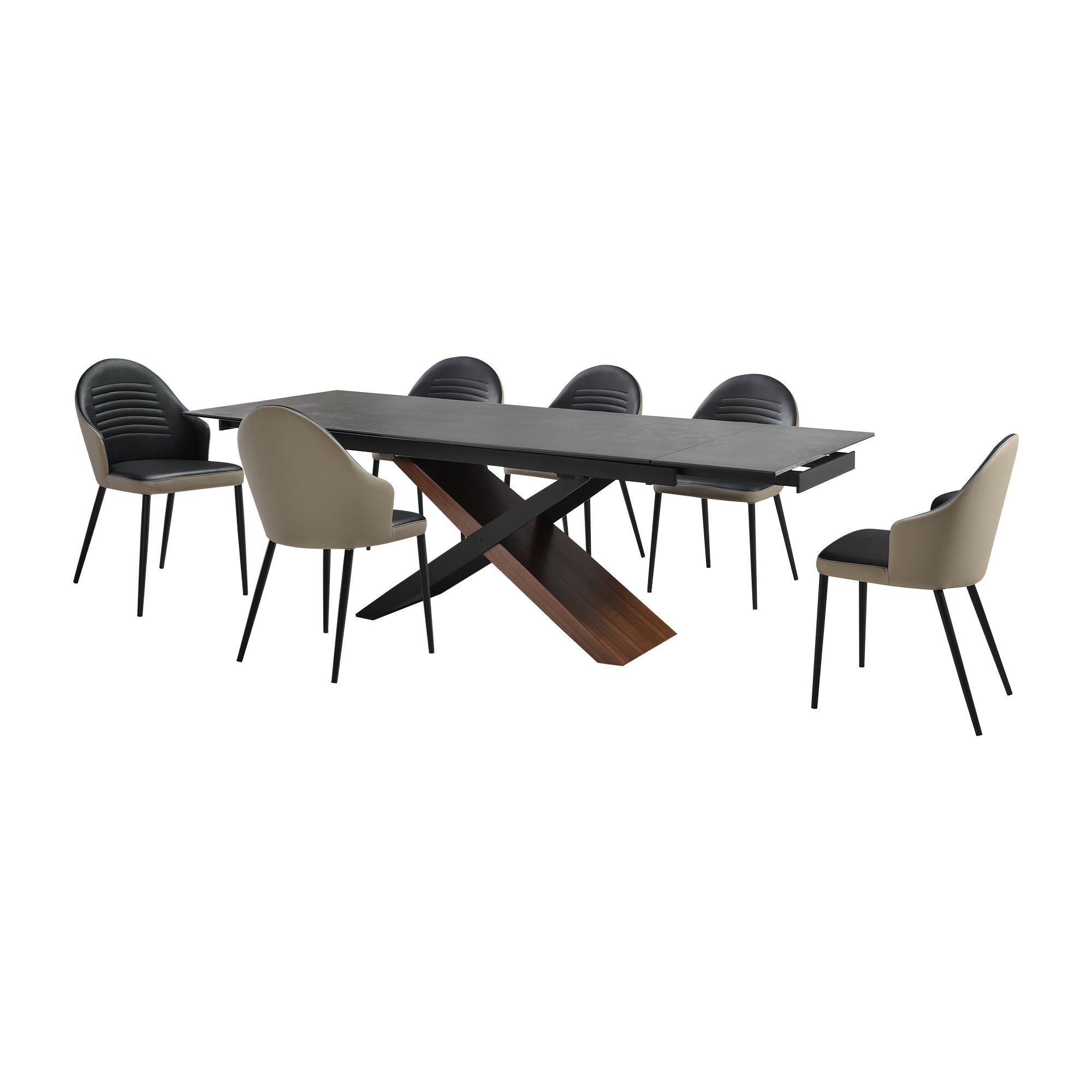 Milena Rocco - Extendable Dining Set - Premium 5 Piece Dining Room Sets from Armen Living - Just $3600! Shop now at brett interiors