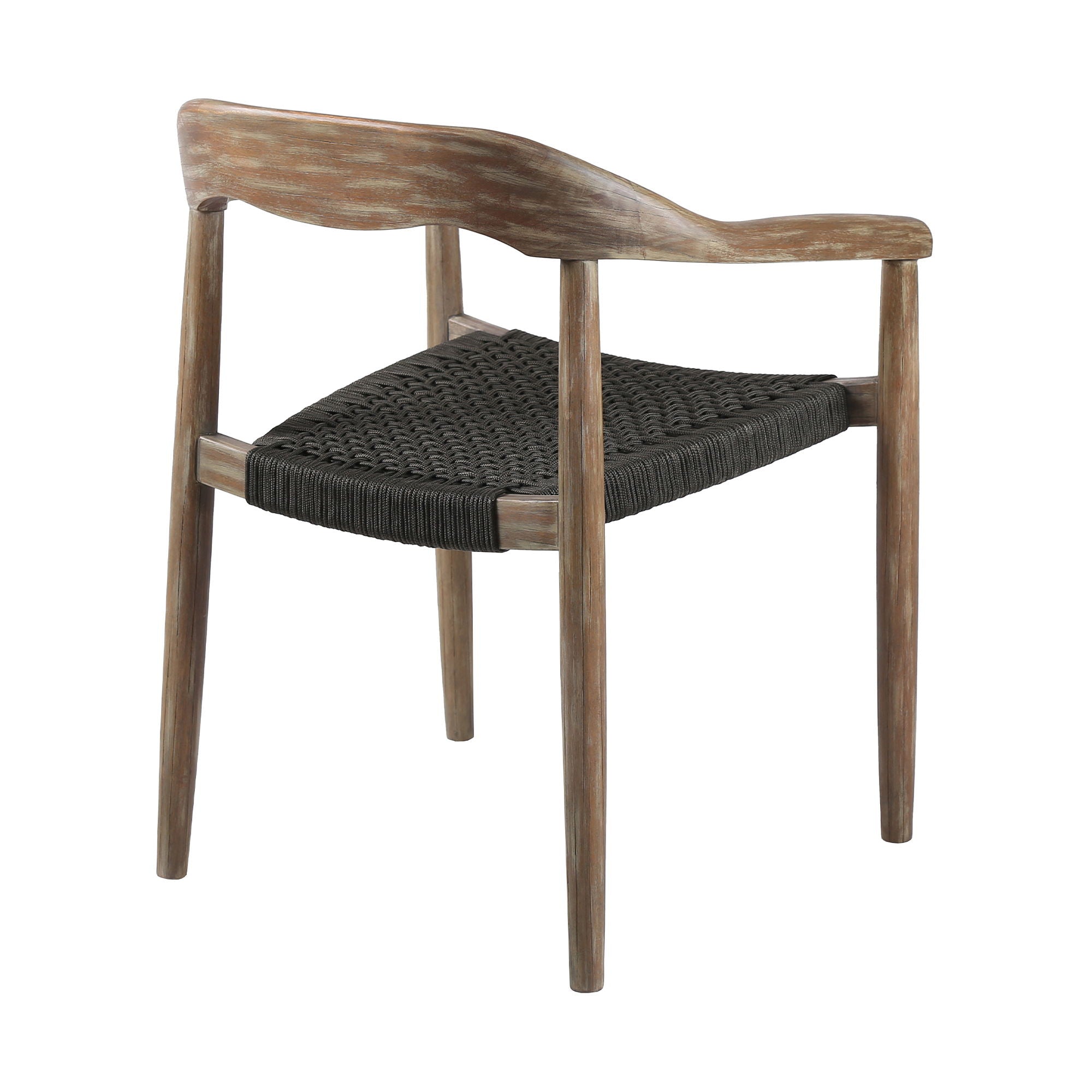 Santo - Indoor / Outdoor Stackable Dining Chair (Set of 2) - Eucalyptus / Charcoal - Premium Chair Sets from Armen Living - Just $885! Shop now at brett interiors