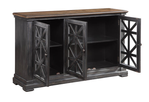 Mackenzie - Three Door Credenza - Gates Burnished Black - Premium Credenzas from Coast2Coast Home - Just $3300! Shop now at brett interiors