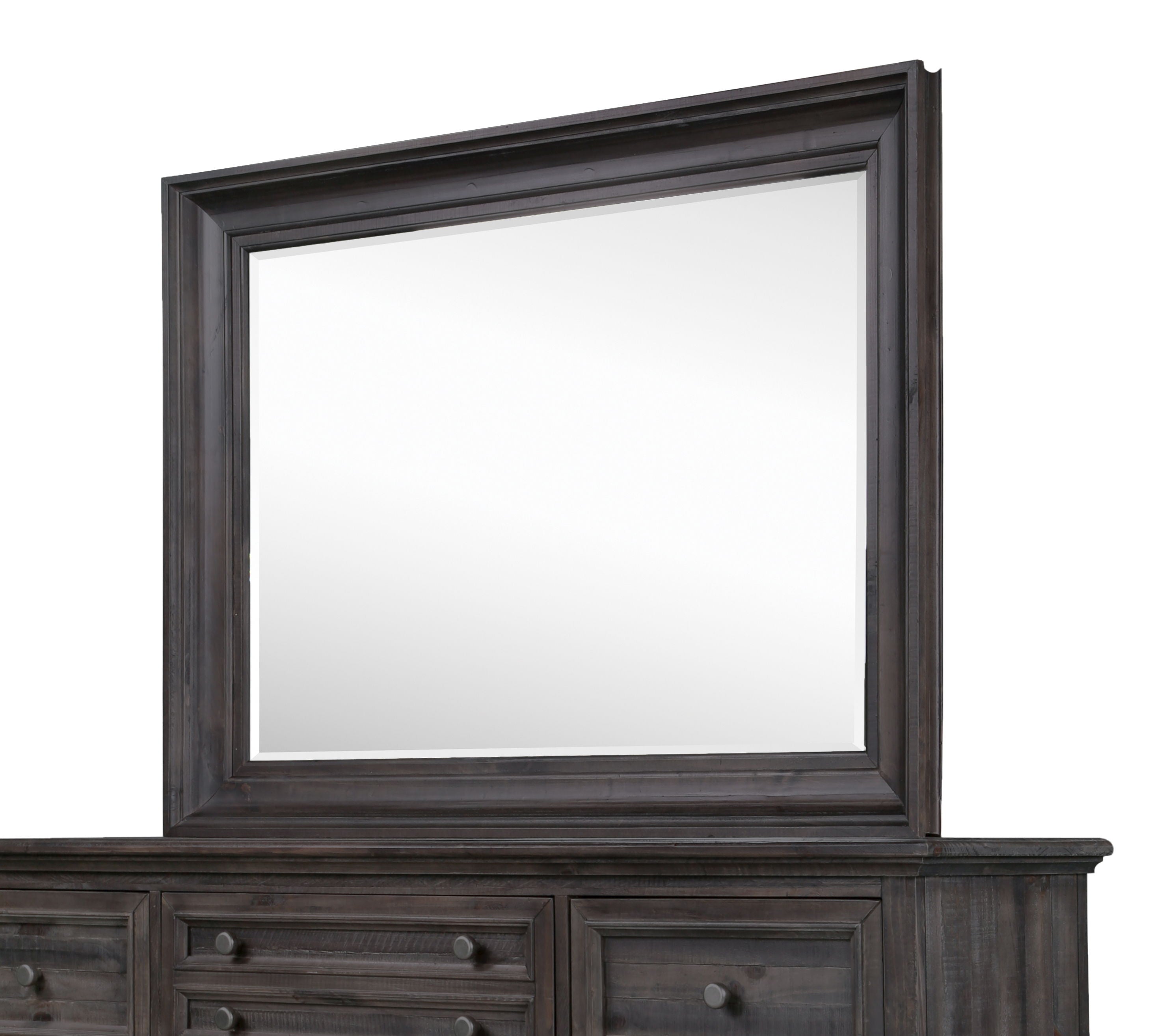 Calistoga - Mirror In Weathered Charcoal - Weathered Charcoal - Premium Bedroom Mirrors from Magnussen Furniture - Just $539! Shop now at brett interiors