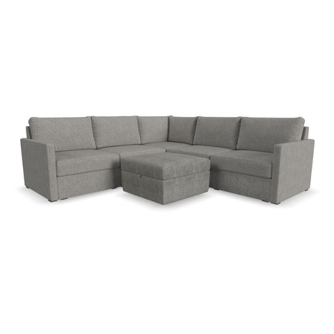 Flex - Sectional, Storage Ottoman - Premium Stationary Sectionals from Homestyles - Just $11247.50! Shop now at brett interiors