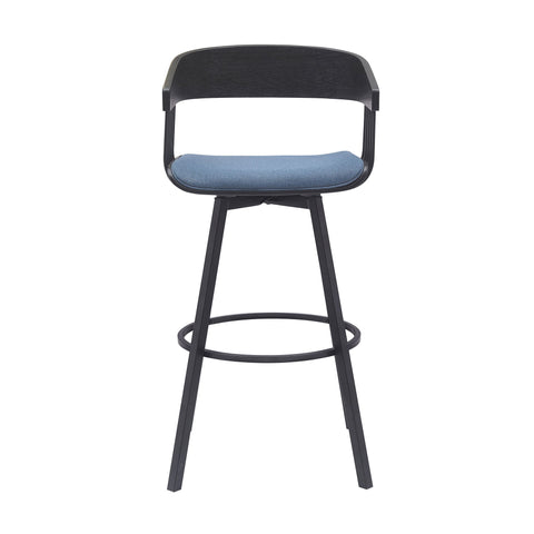 Athena - Swivel Black Metal Stool - Premium Counter Height (24"-27") from Armen Living - Just $280! Shop now at brett interiors