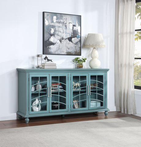 Tahoe - Four Door Credenza - Blue - Premium Credenzas from Coast2Coast Home - Just $3300! Shop now at brett interiors