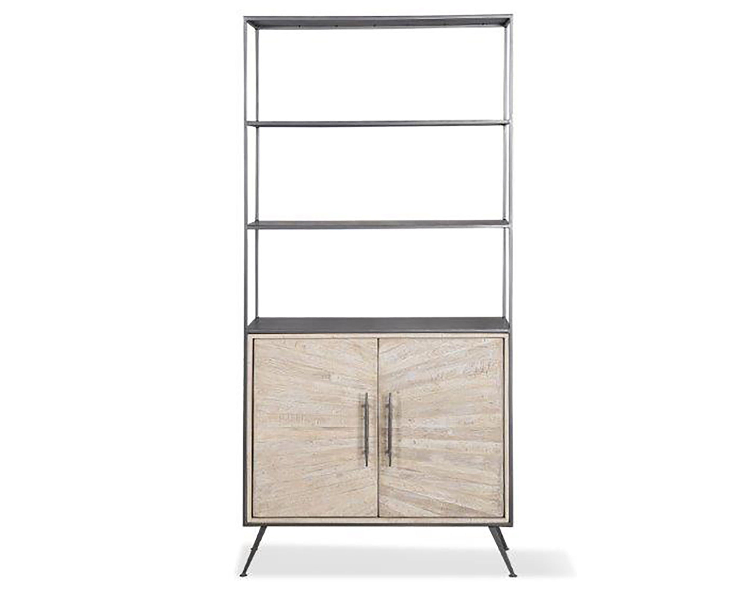 Crossings Monaco - Bookcase - Weathered Blanc - Premium Etageres from Parker House - Just $997.50! Shop now at brett interiors