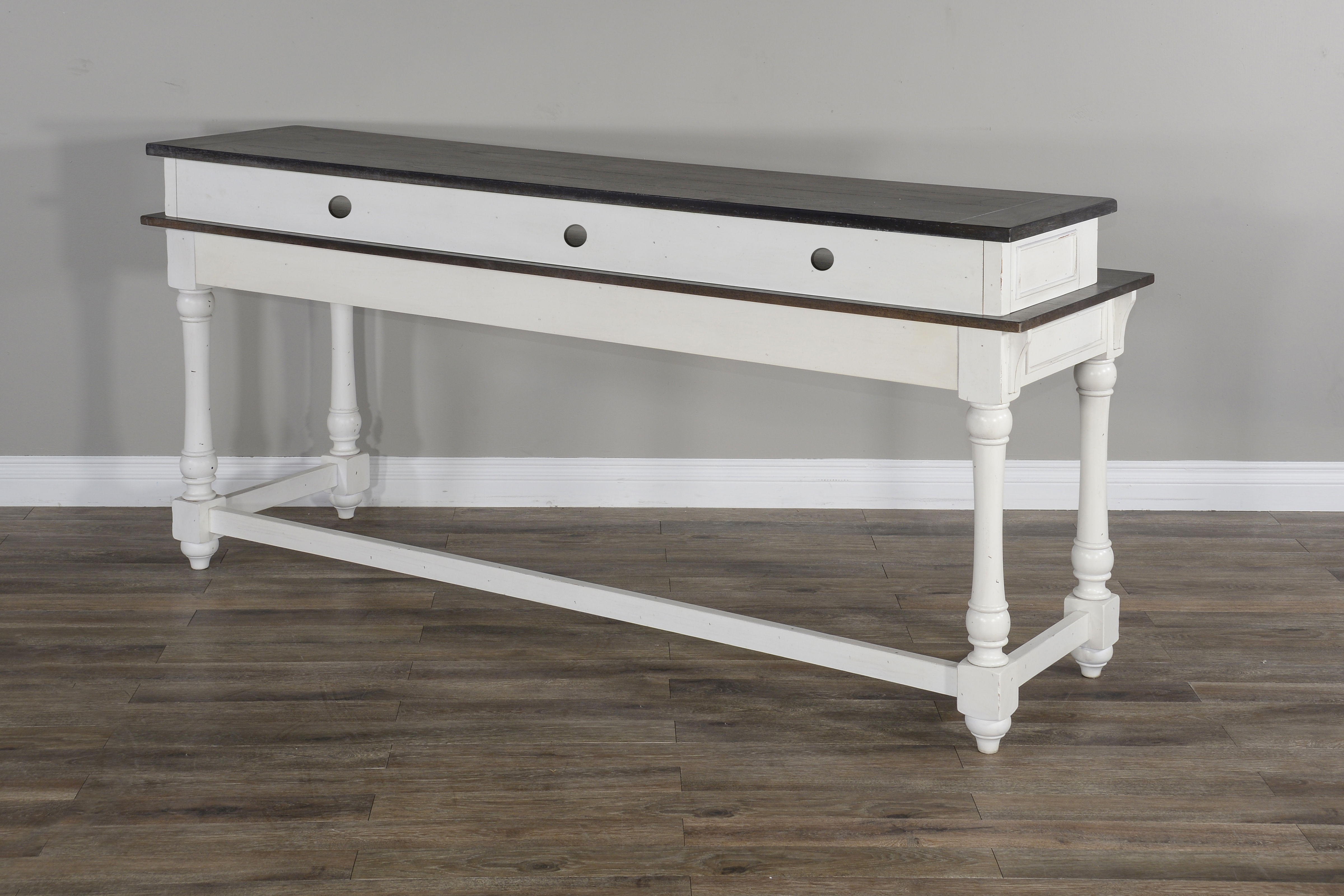 Carriage House - Console Table - White / Dark Brown - Premium Console Tables from Sunny Designs - Just $698! Shop now at brett interiors