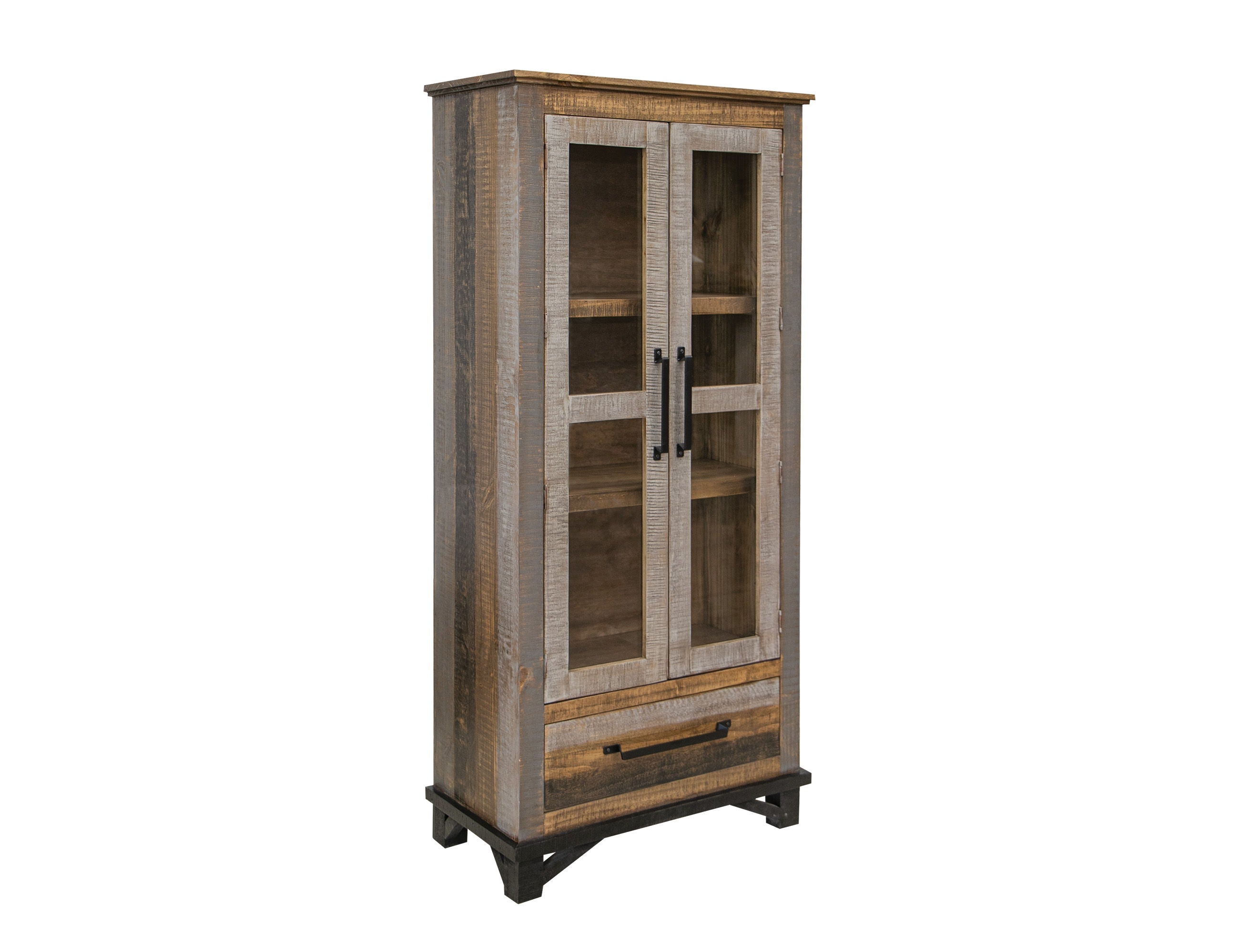 Loft Brown - Cabinet - Two Tone Gray / Brown - Premium Accent Cabinets from International Furniture Direct - Just $1150! Shop now at brett interiors