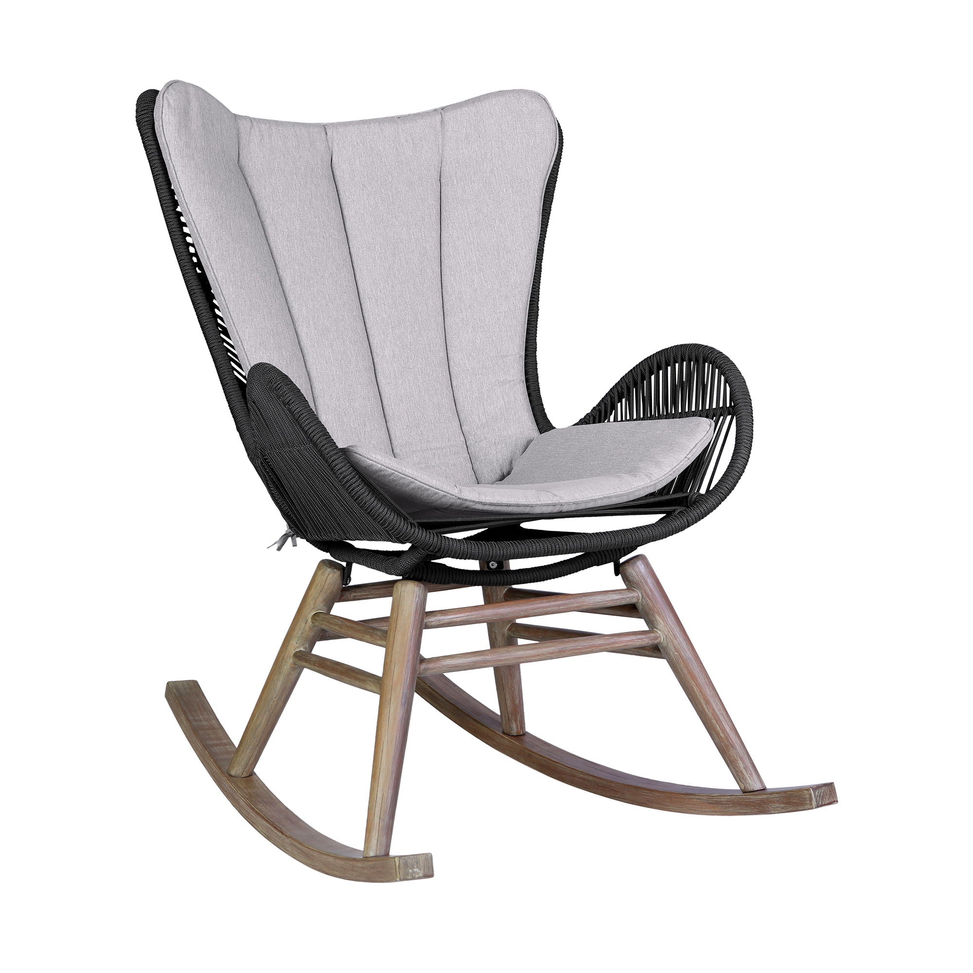 Mateo - Outdoor Patio Rocking Chair - Premium Rocker Chairs from Armen Living - Just $915! Shop now at brett interiors