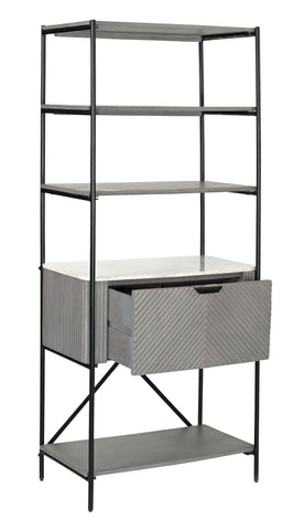 Nebulous - One Drawer Etagere (2 Cartons) - Gray / White - Premium Etageres from Coast2Coast Home - Just $3300! Shop now at brett interiors