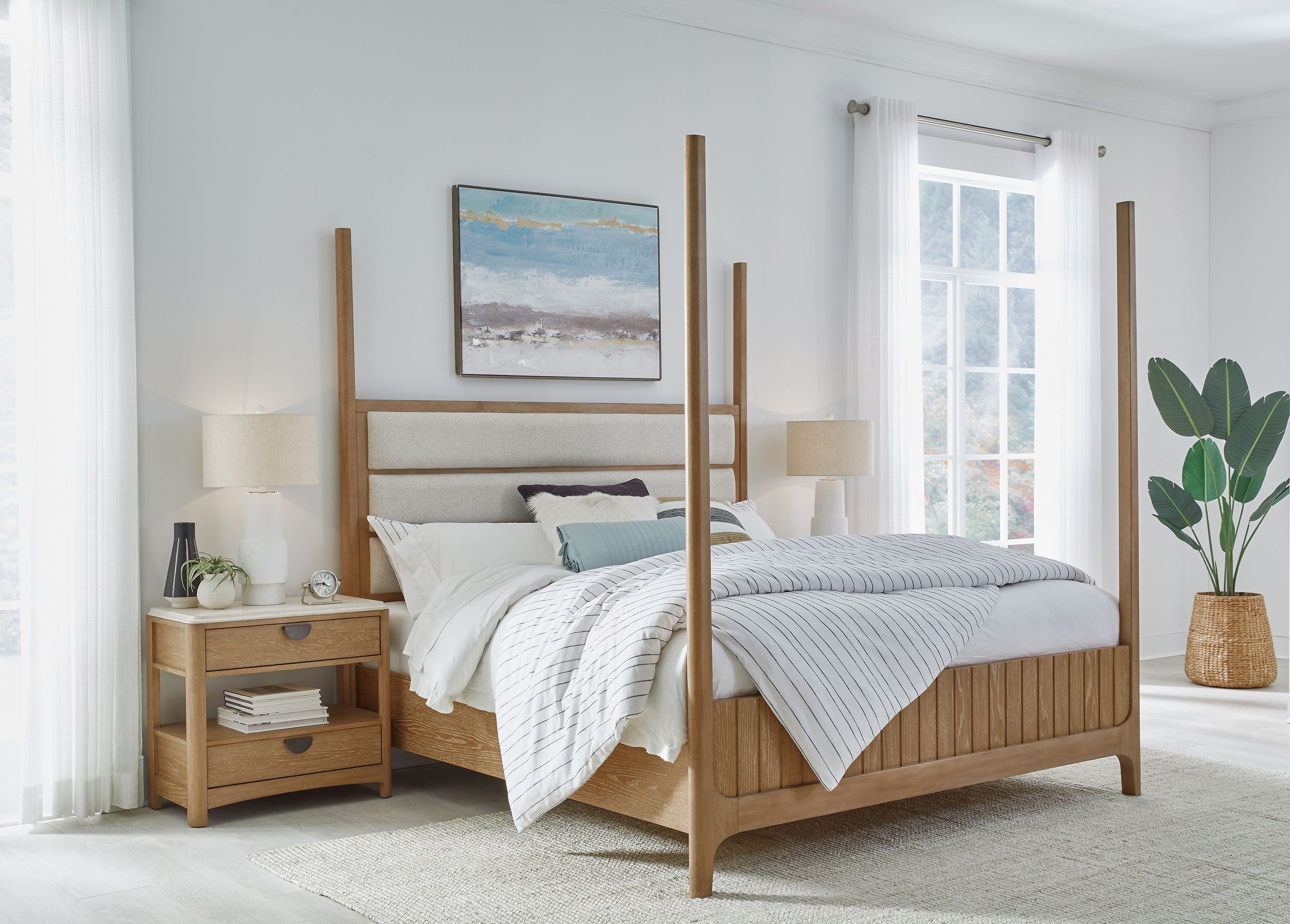 Escape - Bedroom 2 Drawer Nightstand - Glazed Natural Oak - Premium Accent Nightstands from Parker House - Just $547.50! Shop now at brett interiors