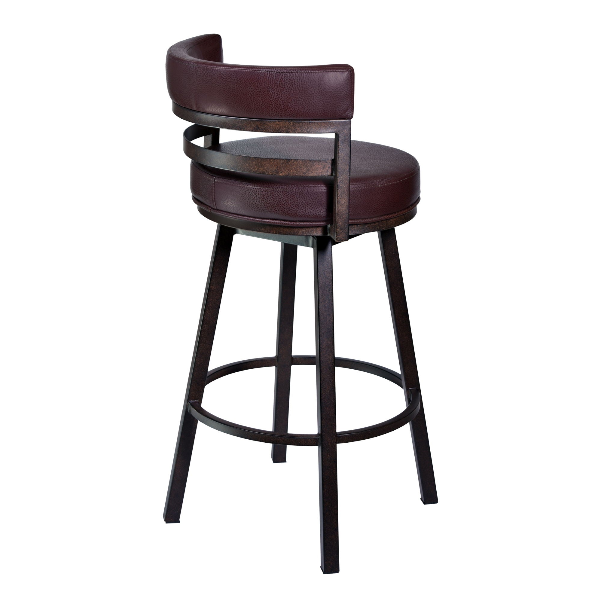 Madrid - Swivel Bar Stool - Auburn Bay - Premium Counter Height (24"-27") from Armen Living - Just $355! Shop now at brett interiors