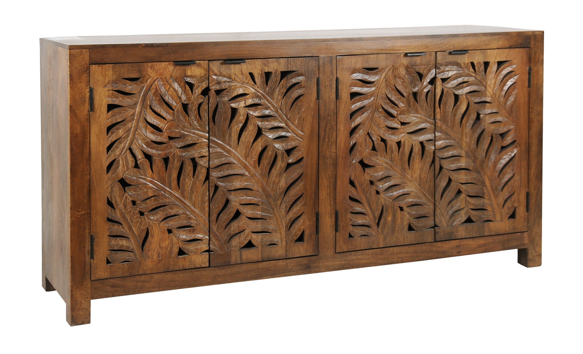 Palmer - Four Door Credenza - Fern Ajara Brown - Premium Credenzas from Coast2Coast Home - Just $4950! Shop now at brett interiors