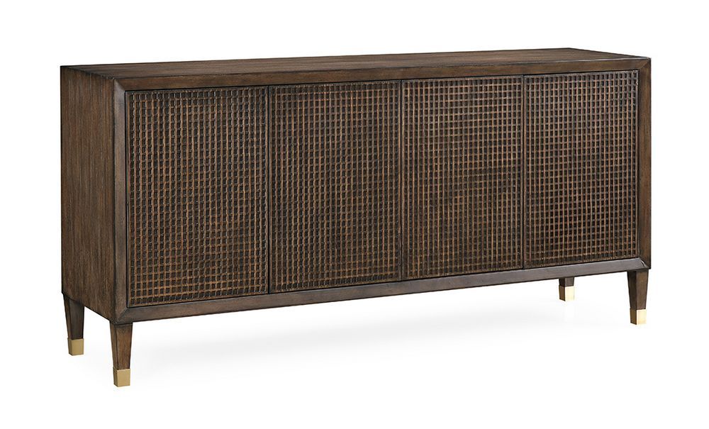 Ryder - Four Door Credenza - Crafter Brown - Premium Credenzas from Coast2Coast Home - Just $4125! Shop now at brett interiors