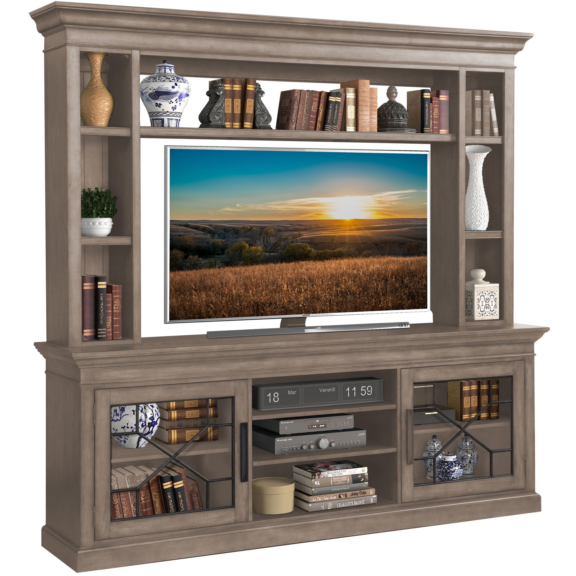 Sundance - Console with Hutch - Premium Entertainment Centers from Parker House - Just $2297.50! Shop now at brett interiors