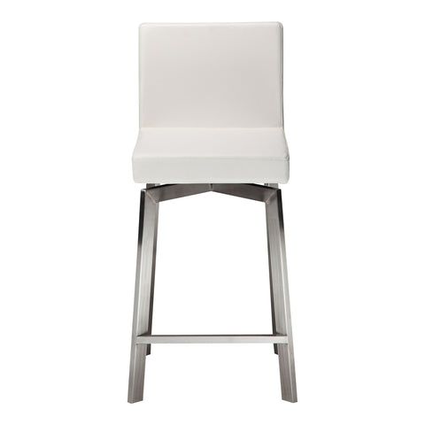 Giro - Swivel Counter Stool - White - Premium Counter Height (24"-27") from Moe's Home Collection - Just $872.50! Shop now at brett interiors