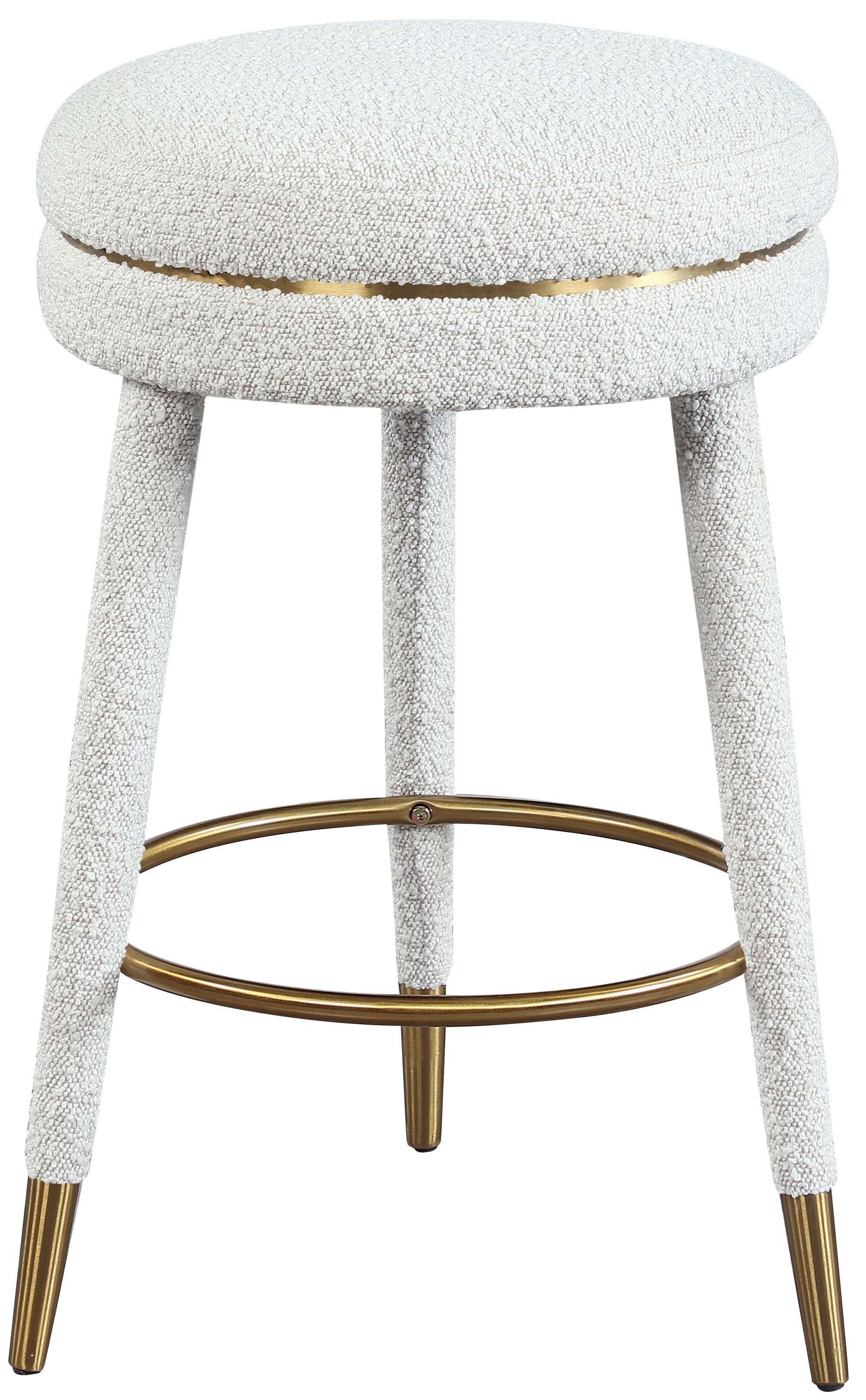 Coral - Counter Stool - Cream - Premium Counter Height (24"-27") from Meridian Furniture - Just $362.50! Shop now at brett interiors