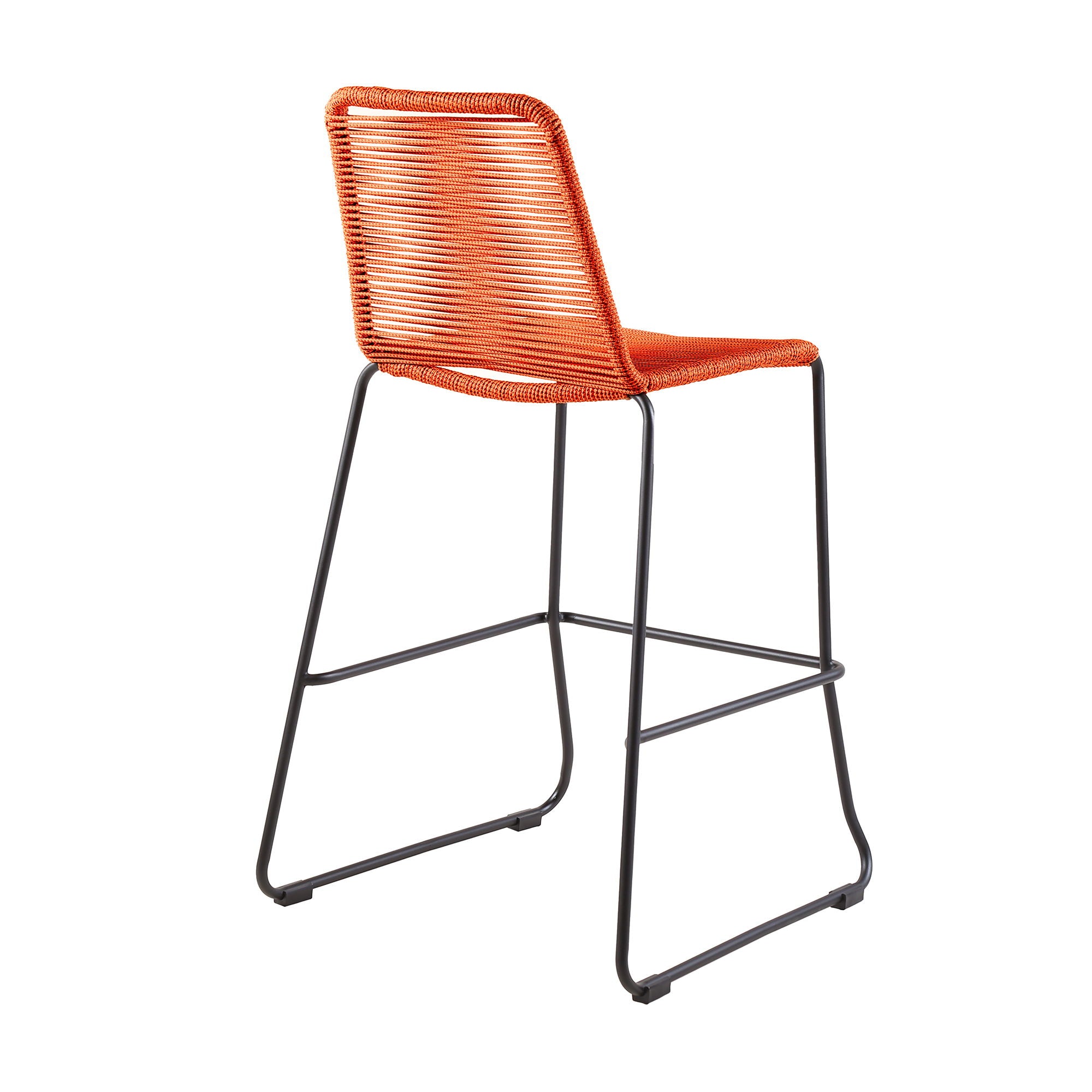 Shasta - Outdoor Metal And Rope Stackable Stool (Set of 2) - Premium Stool Sets from Armen Living - Just $570! Shop now at brett interiors