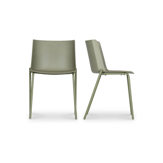 Silla - Outdoor Dining Dining Chair (Set of 2) - Sage Green - Premium Chair Sets from Moe's Home Collection - Just $572.50! Shop now at brett interiors