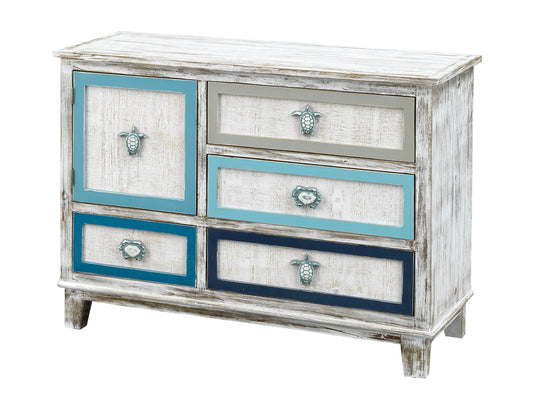 Eddy - One Door Four Drawer Cabinet - Tide Pool Multi Color - Premium Accent Cabinets from Coast2Coast Home - Just $1402.50! Shop now at brett interiors