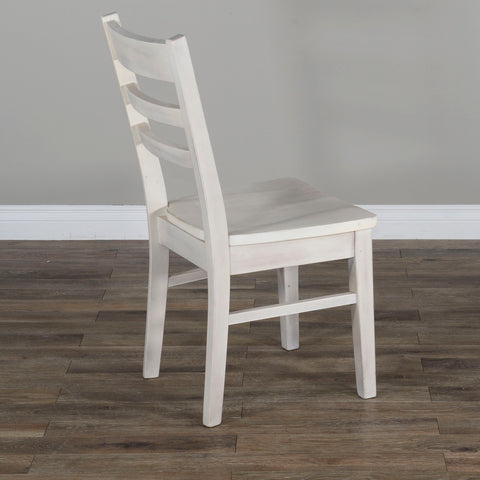 Bayside - Ladderback Chair - White - Premium Side Chairs from Sunny Designs - Just $163! Shop now at brett interiors