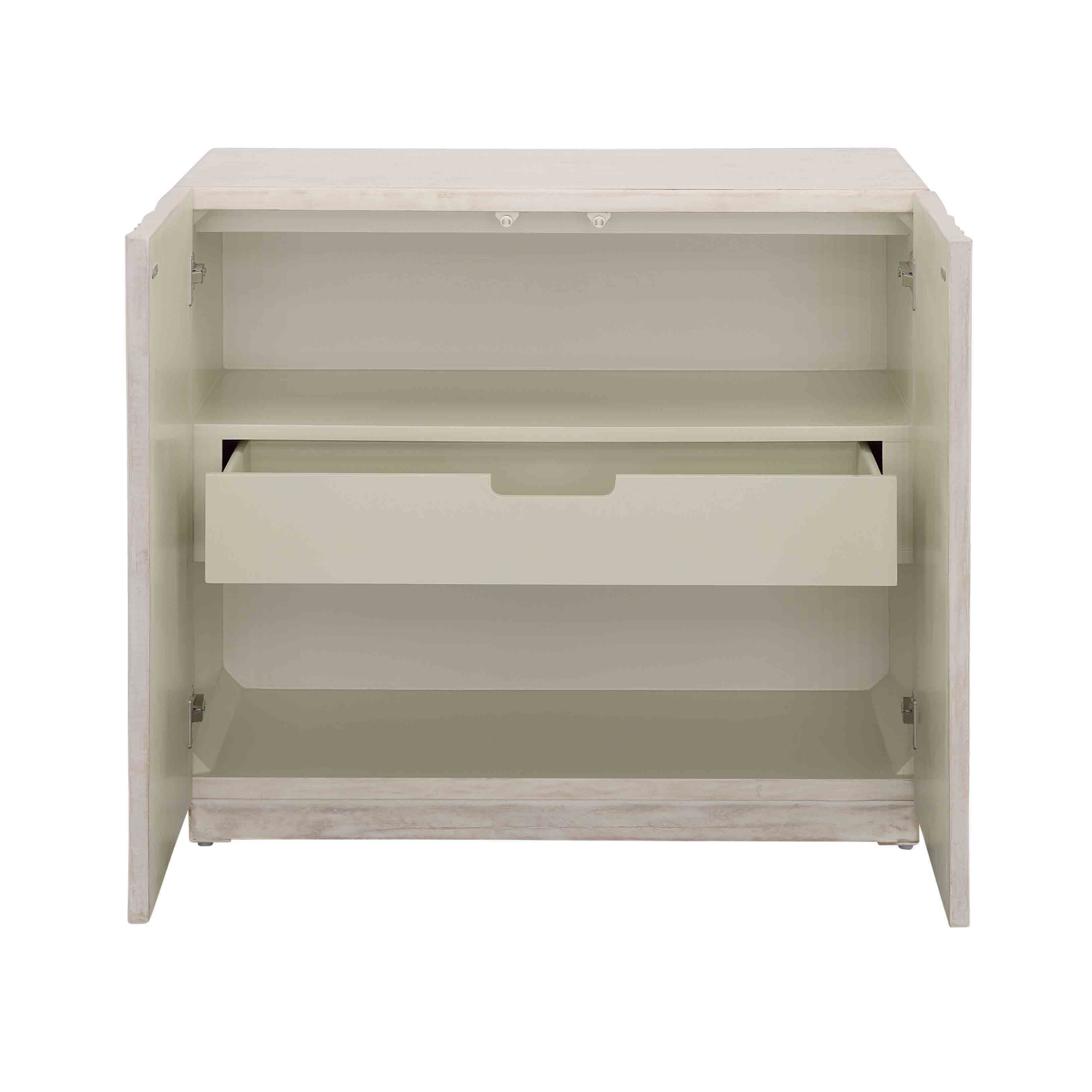 Summer Sandcastle - Two Door Cabinet - Off White - Premium Accent Cabinets from Coast2Coast Home - Just $2640! Shop now at brett interiors