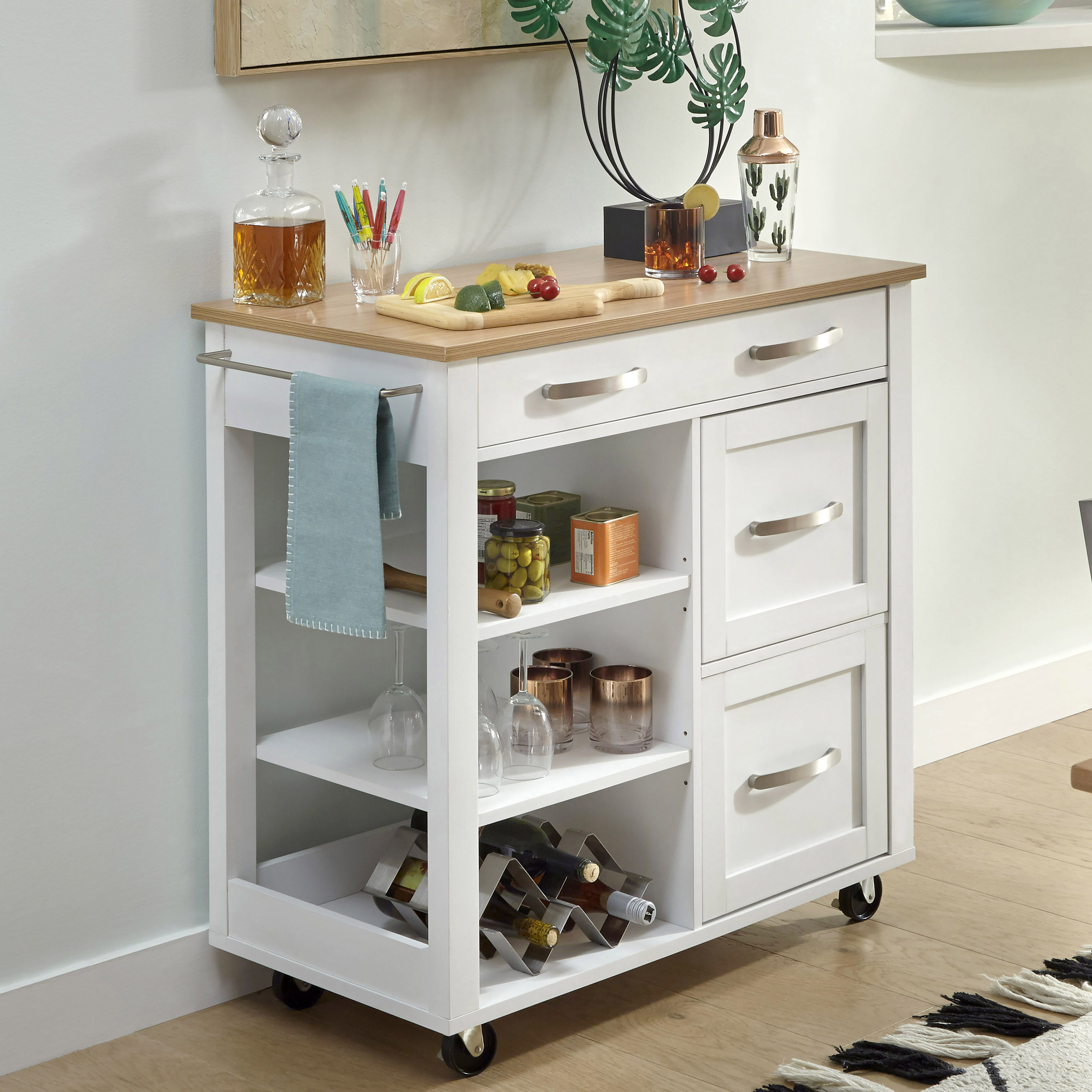 Storage Plus - Kitchen Cart - Premium Islands & Carts from Homestyles - Just $697.48! Shop now at brett interiors