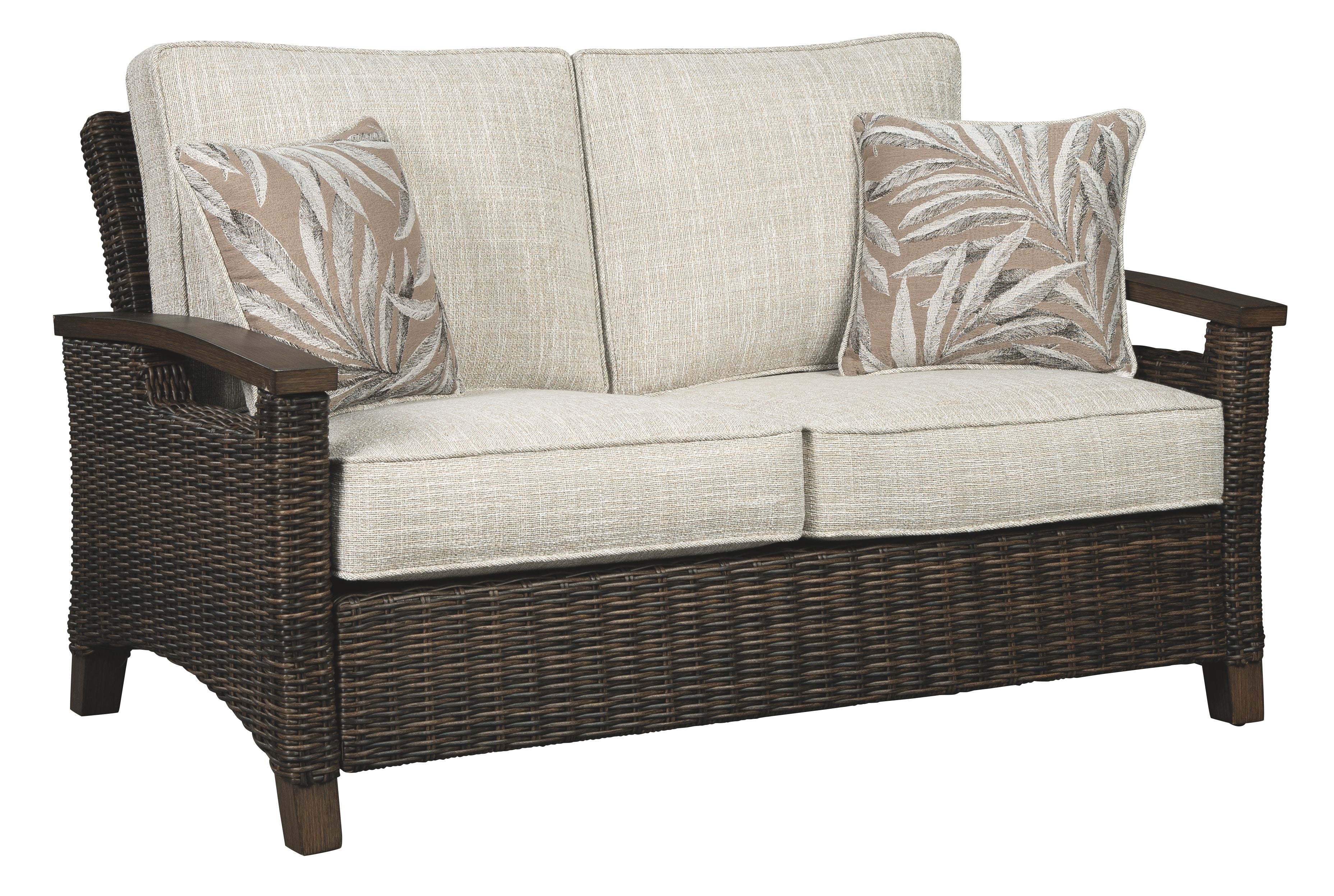 Paradise - Medium Brown - Loveseat W/Cushion - Premium Loveseats from Ashley Furniture - Just $1423.75! Shop now at brett interiors