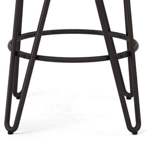 Simeon - Metal Stool with Wood Seat - Premium Counter Height (24"-27") from Simpli Home - Just $82! Shop now at brett interiors