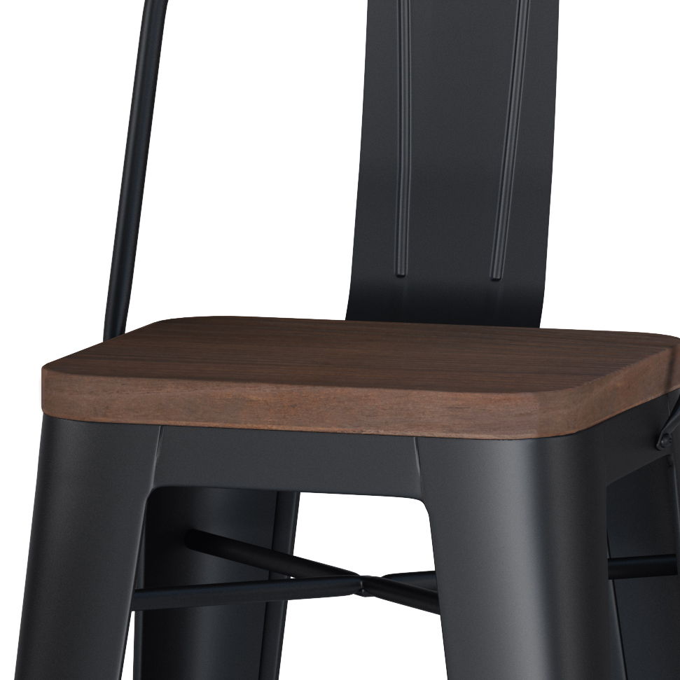 Rayne - 30" Metal / Wood Bar Stool (Set of 2) - Premium Stool Sets from Simpli Home - Just $209! Shop now at brett interiors