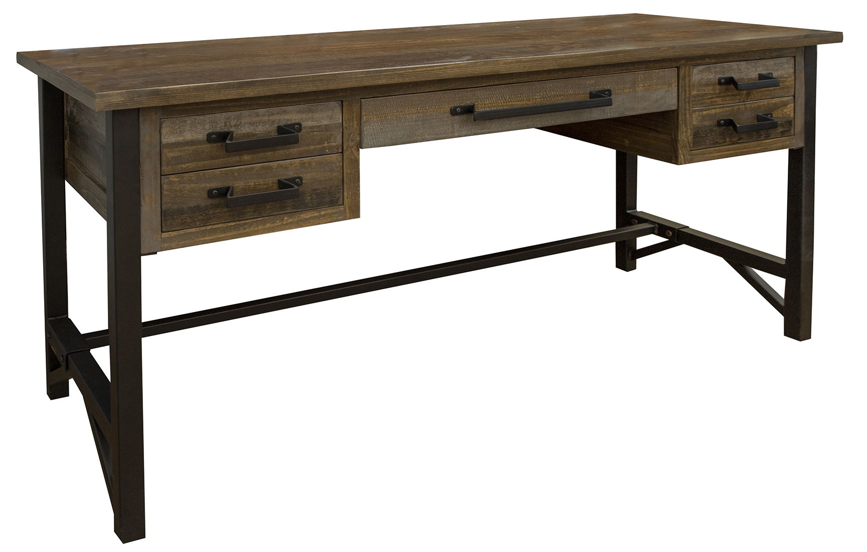 Loft Brown - Desk - Two Tone Gray / Brown - Premium Writing Desks from International Furniture Direct - Just $807.50! Shop now at brett interiors