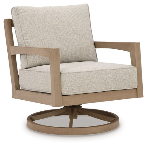 Hallow Creek - Driftwood - Swivel Lounge With Cushion - Premium Swivel Chairs from Signature Design by Ashley® - Just $1006.88! Shop now at brett interiors