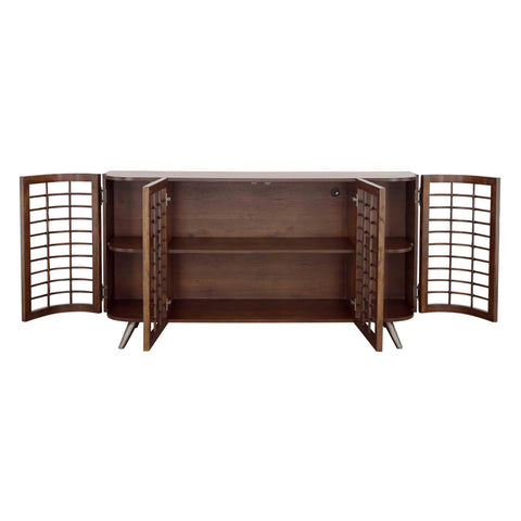 Manchester - Four Door Credenza - Brown - Premium Credenzas from Coast2Coast Home - Just $4537.50! Shop now at brett interiors