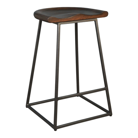 Jackman - Counter Stool Stool (Set of 2) - Walnut - Premium Stool Sets from Moe's Home Collection - Just $1072.50! Shop now at brett interiors