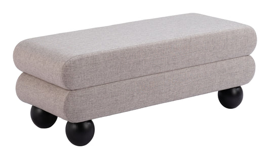 Davao - Bench - Gray - Premium Upholstered Benches from Zuo Modern - Just $1675! Shop now at brett interiors